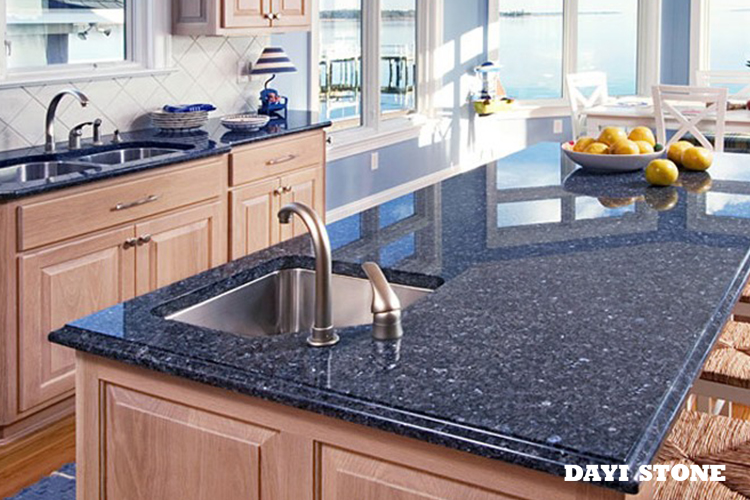 Kitchen Slab Granite Stone Blue Pearl Countertop - Dayi Stone